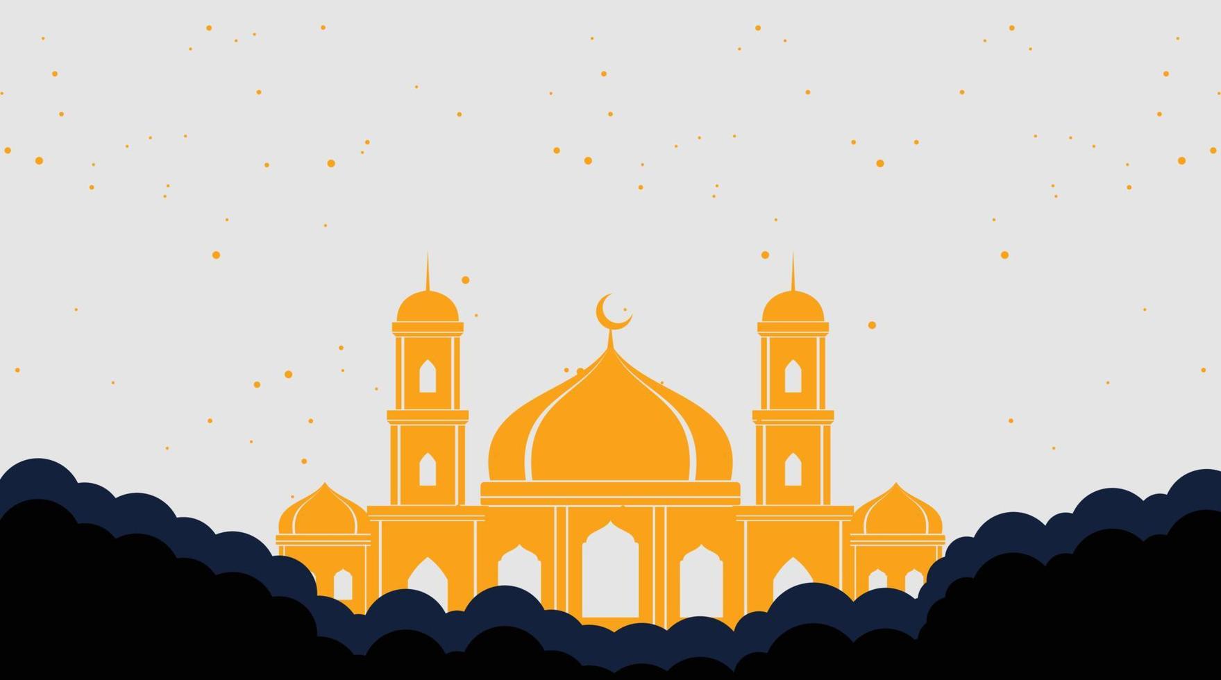 islamisches hintergrunddesign. Ramadan-Hintergrund. Eid Mubarak-Hintergrund vektor