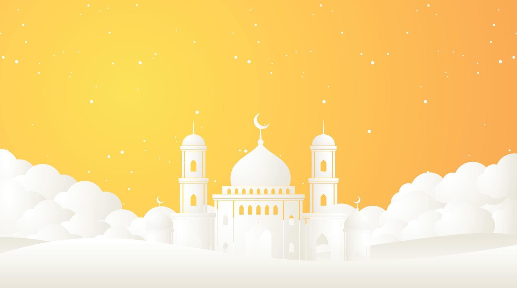 islamisches hintergrunddesign. Ramadan-Hintergrund. Eid Mubarak-Hintergrund vektor