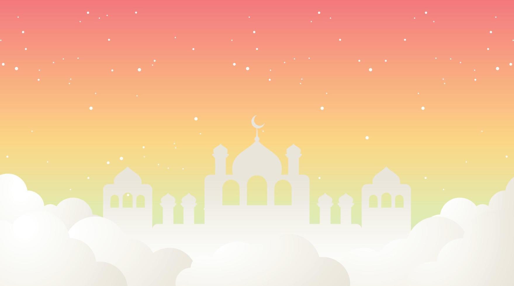 islamisches hintergrunddesign. Ramadan-Hintergrund. Eid Mubarak-Hintergrund vektor