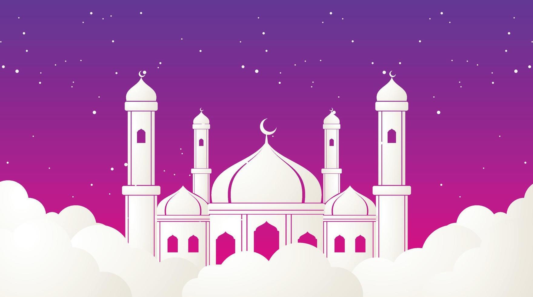 islamisches hintergrunddesign. Ramadan-Hintergrund. Eid Mubarak-Hintergrund vektor