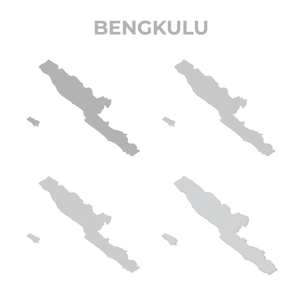 bengkulu provinsen kartvektor vektor