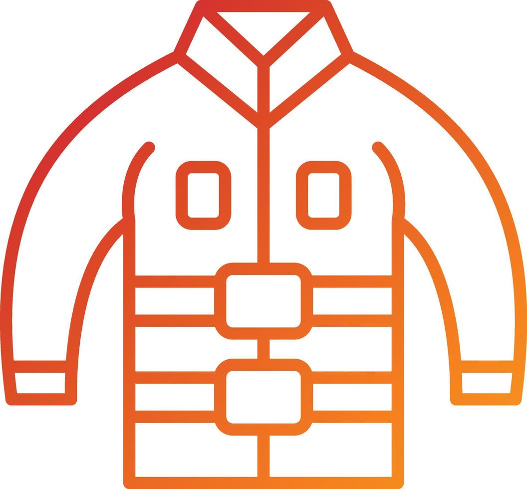 Feuerwehrjacke im Icon-Stil vektor