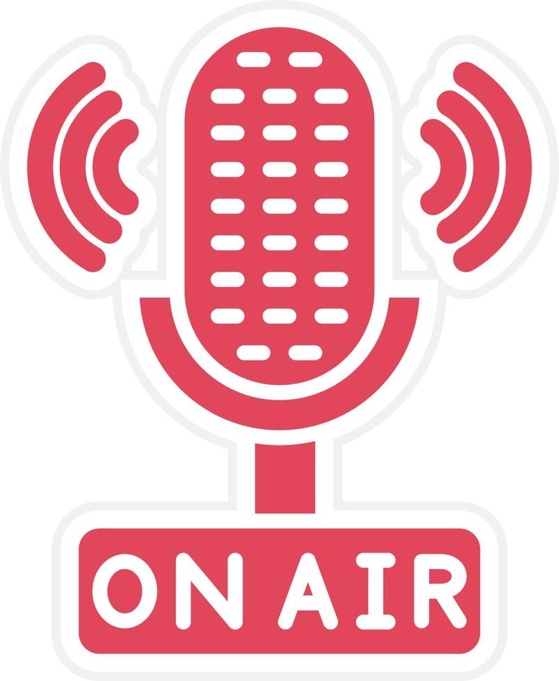 On-Air-Icon-Stil vektor