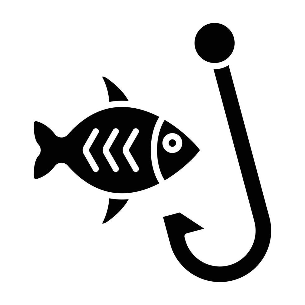 fisk krok ikon stil vektor