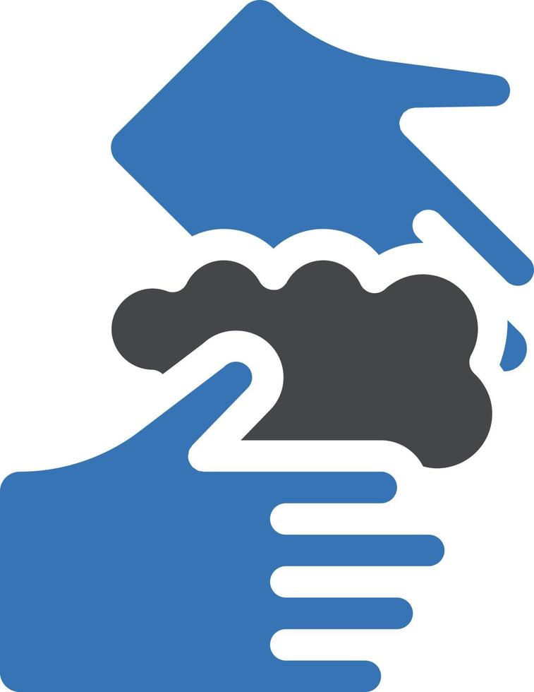 Händewaschen-Vektor-Illustration auf einem Hintergrund.Premium-Qualitätssymbole. Vektorsymbole für Konzept und Grafikdesign. vektor