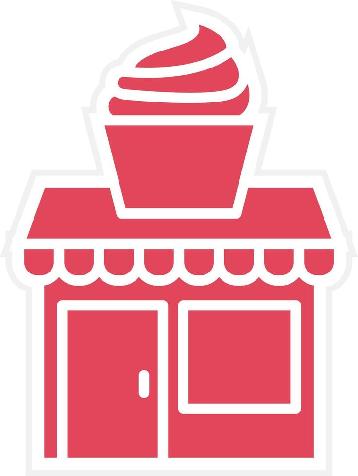 Bäckerei-Shop-Symbol-Stil vektor