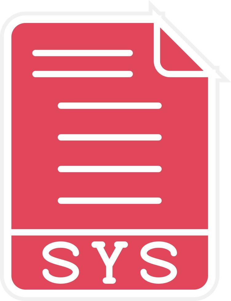 sys-Symbolstil vektor