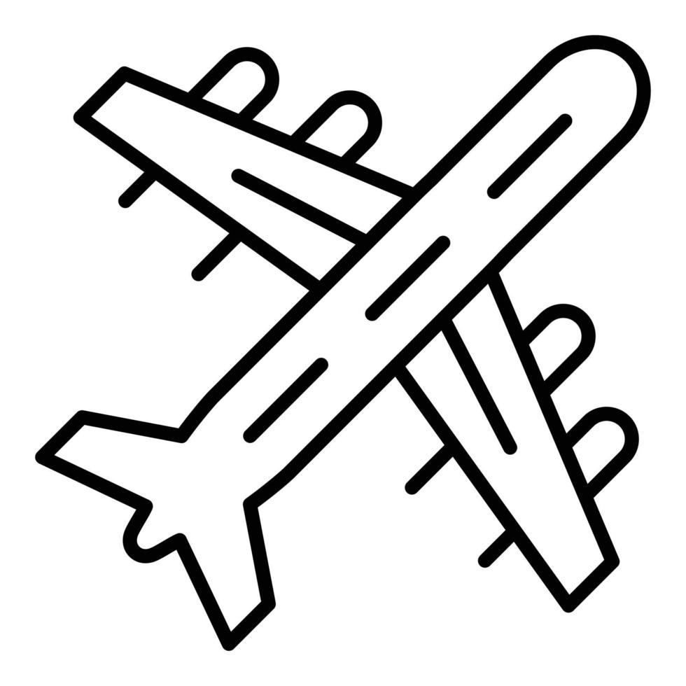 Flugzeug-Icon-Stil vektor