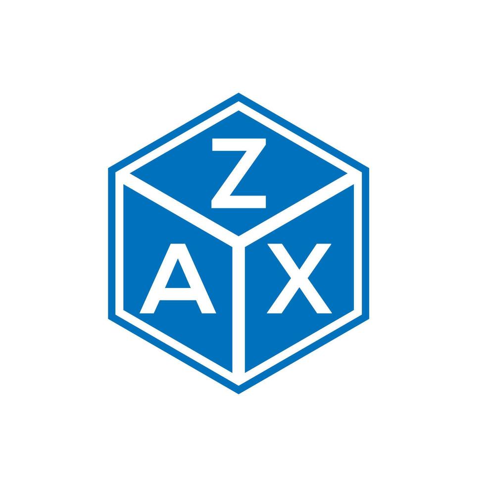 Zax-Brief-Logo-Design auf weißem Hintergrund. zax kreatives Initialen-Buchstaben-Logo-Konzept. Zax-Buchstaben-Design. vektor