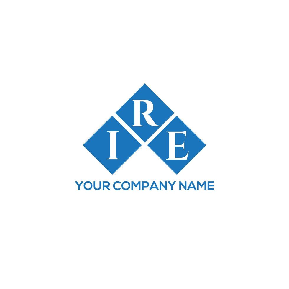 ire-Brief-Logo-Design auf weißem Hintergrund. ire kreative Initialen schreiben Logo-Konzept. ir Briefdesign. vektor