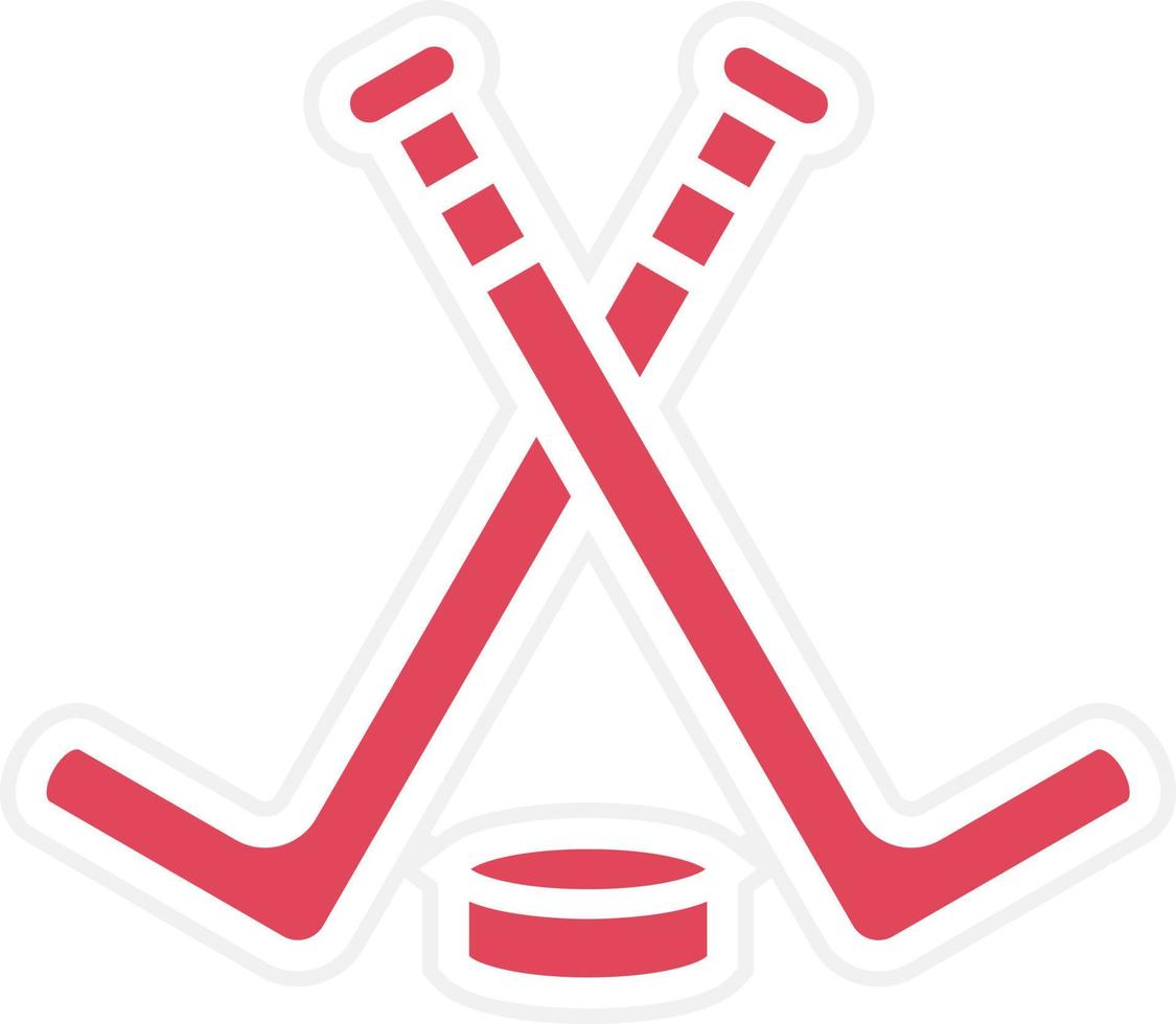 Eishockey-Icon-Stil vektor