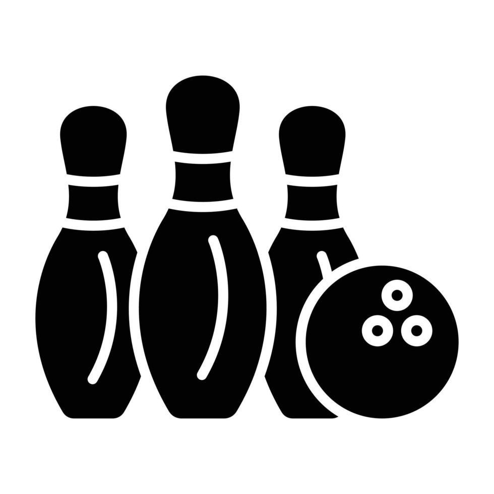 Bowling-Icon-Stil vektor