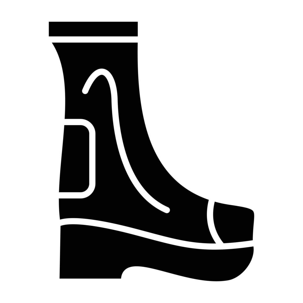 Feuerwehrstiefel im Icon-Stil vektor