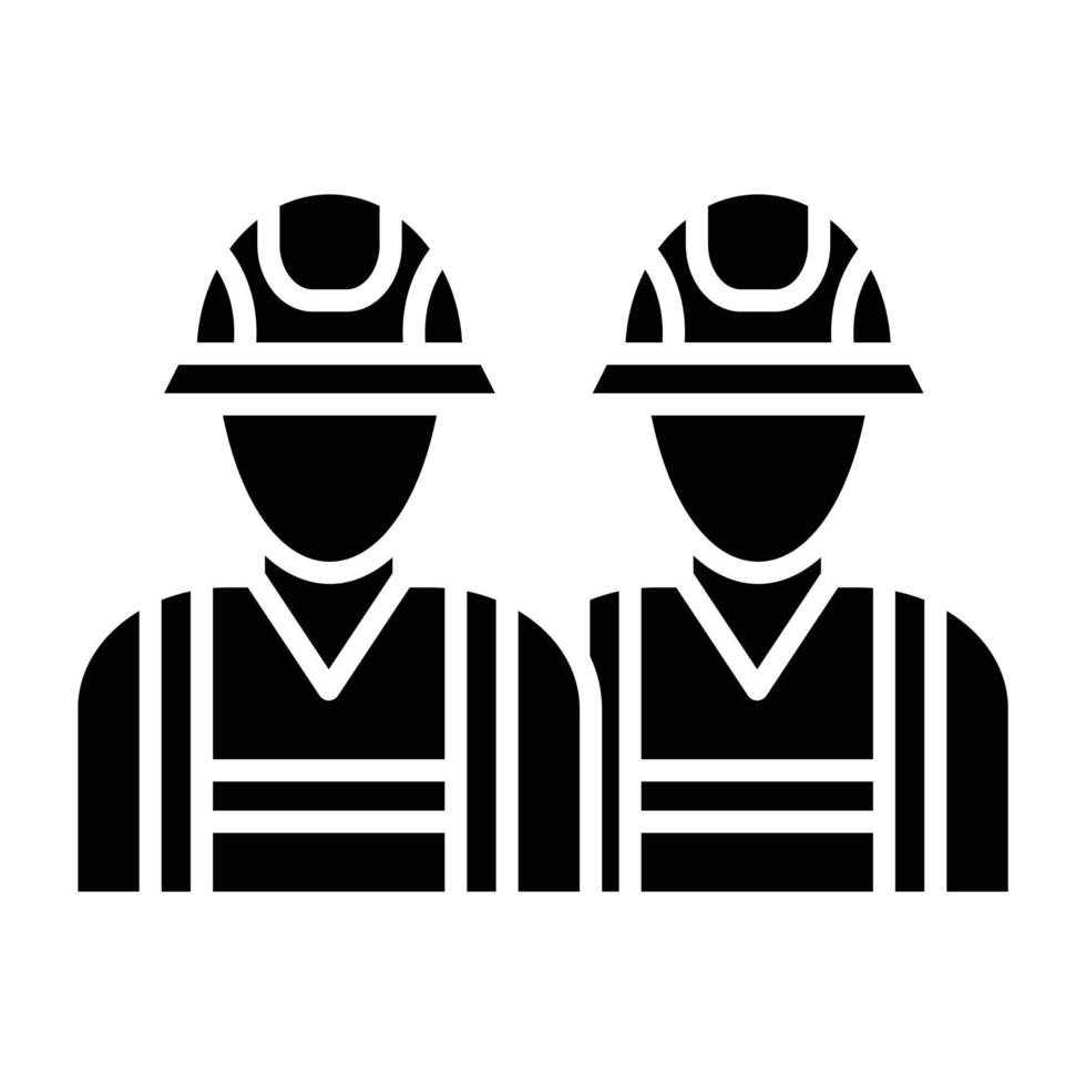 Feuerwehrmann-Team-Icon-Stil vektor