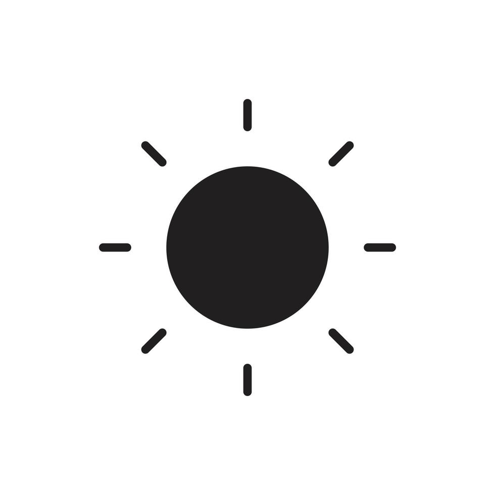 Sonnenvektor für Ikonensymbol-Netzillustration vektor