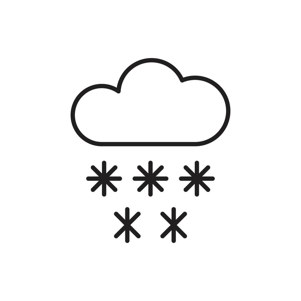 snö väder vektor för ikon symbol webbillustration