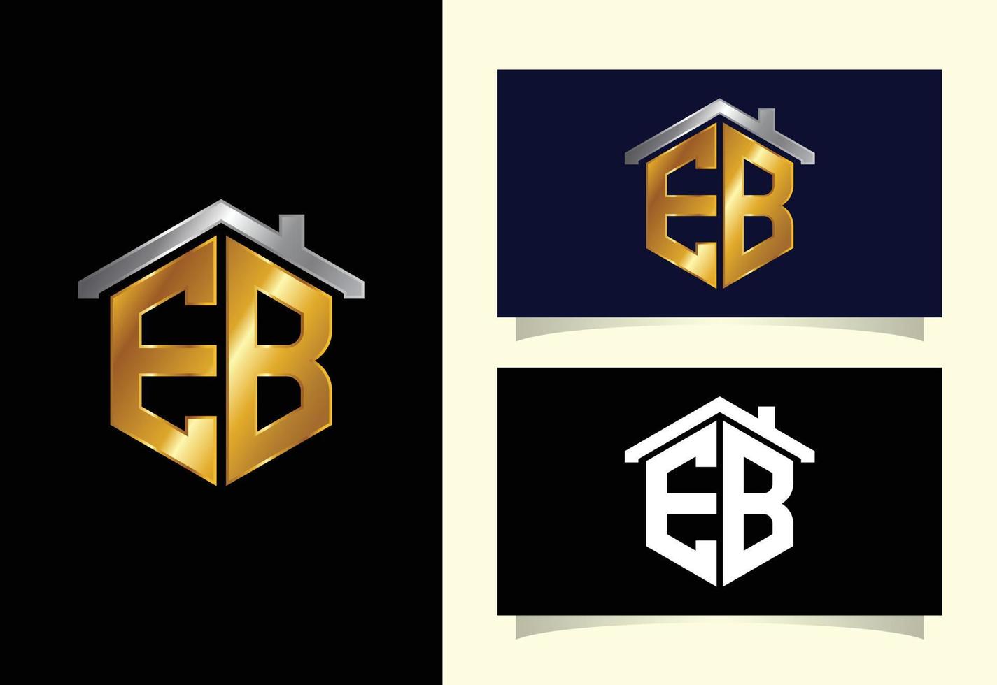 första bokstaven eb logotyp design vektor. grafisk alfabetsymbol för företagets företagsidentitet vektor