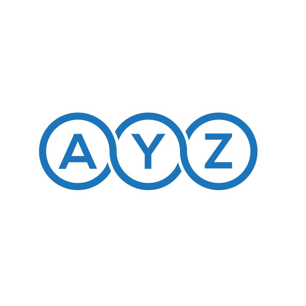 ayz brev logotyp design på vit bakgrund. ayz kreativa initialer brev logotyp koncept. ayz bokstavsdesign. vektor