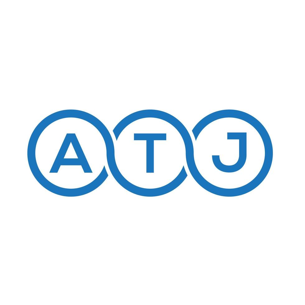 atj-Buchstaben-Logo-Design auf weißem Hintergrund. atj kreatives Initialen-Buchstaben-Logo-Konzept. atj Briefgestaltung. vektor