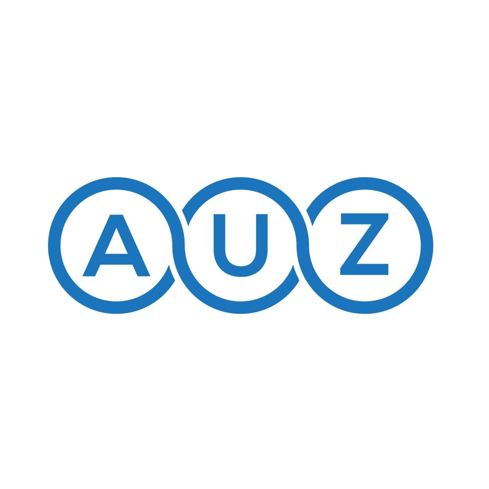 Auz-Brief-Logo-Design auf weißem Hintergrund. auz kreative Initialen schreiben Logo-Konzept. auz Briefgestaltung. vektor