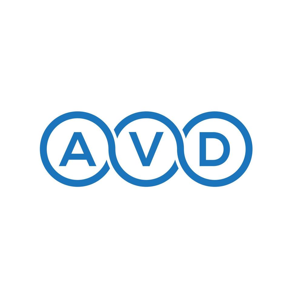 avd-Buchstaben-Logo-Design auf weißem Hintergrund. avd kreatives Initialen-Buchstaben-Logo-Konzept. Avd-Briefgestaltung. vektor