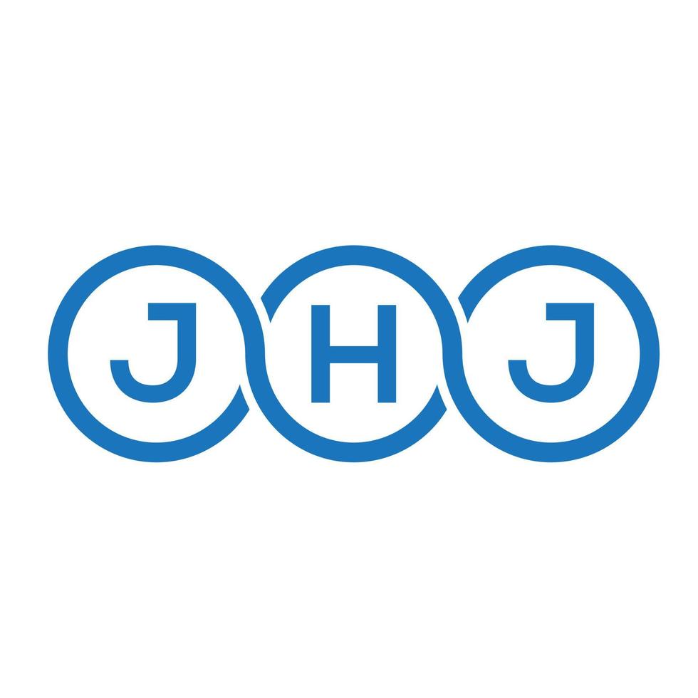 jhj-Buchstaben-Logo-Design auf weißem Hintergrund. jhj kreative Initialen schreiben Logo-Konzept. jhj Briefgestaltung. vektor