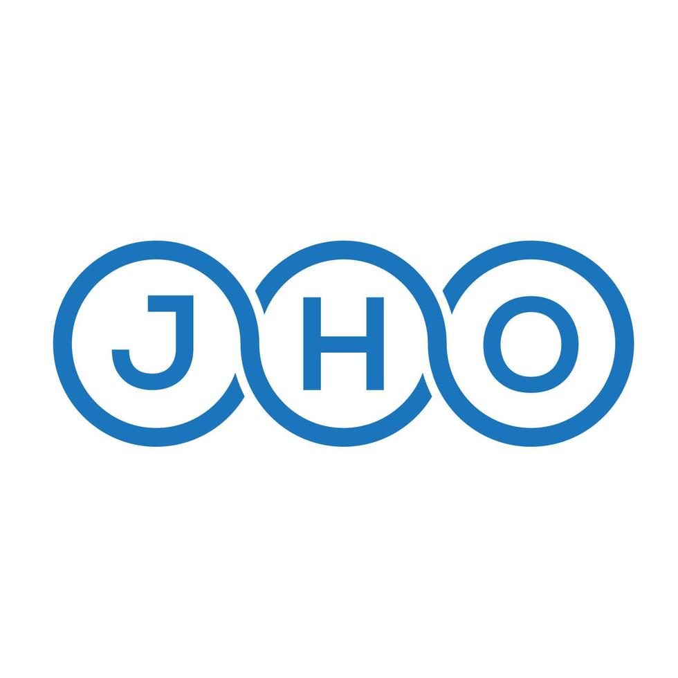 jho brev logotyp design på vit bakgrund. jho kreativa initialer bokstavslogotyp koncept. jho bokstavsdesign. vektor