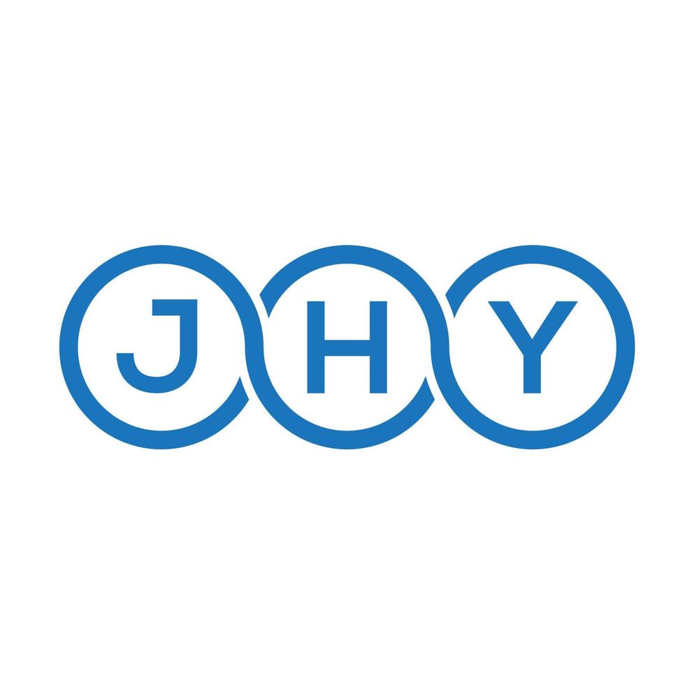 jhy-Buchstaben-Logo-Design auf weißem Hintergrund. jhy kreatives Initialen-Buchstaben-Logo-Konzept. jhy Briefgestaltung. vektor