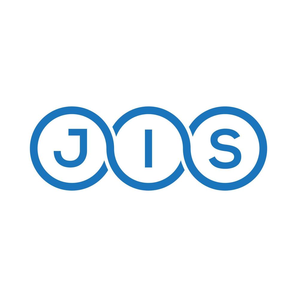 jis-Buchstaben-Logo-Design auf weißem Hintergrund. jis kreatives Initialen-Buchstaben-Logo-Konzept. jis Briefgestaltung. vektor