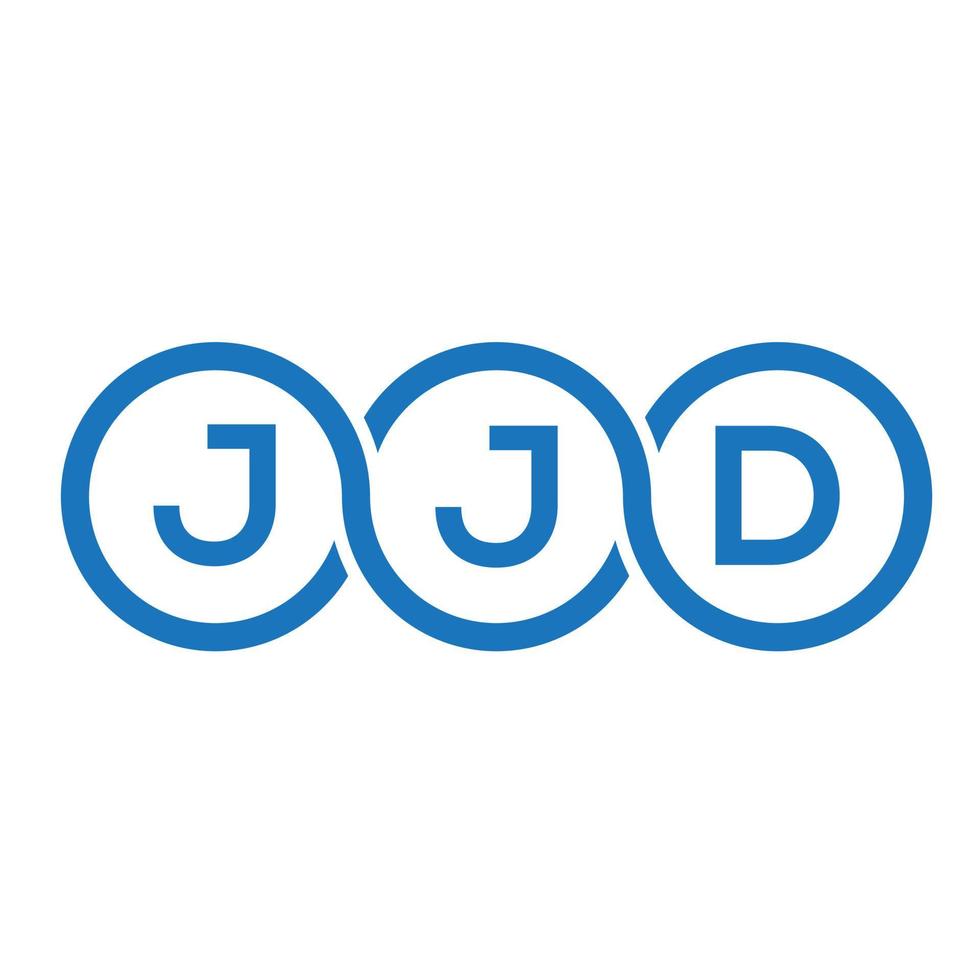 jjd-Buchstaben-Logo-Design auf weißem Hintergrund. jjd kreatives Initialen-Buchstaben-Logo-Konzept. jjd Briefgestaltung. vektor