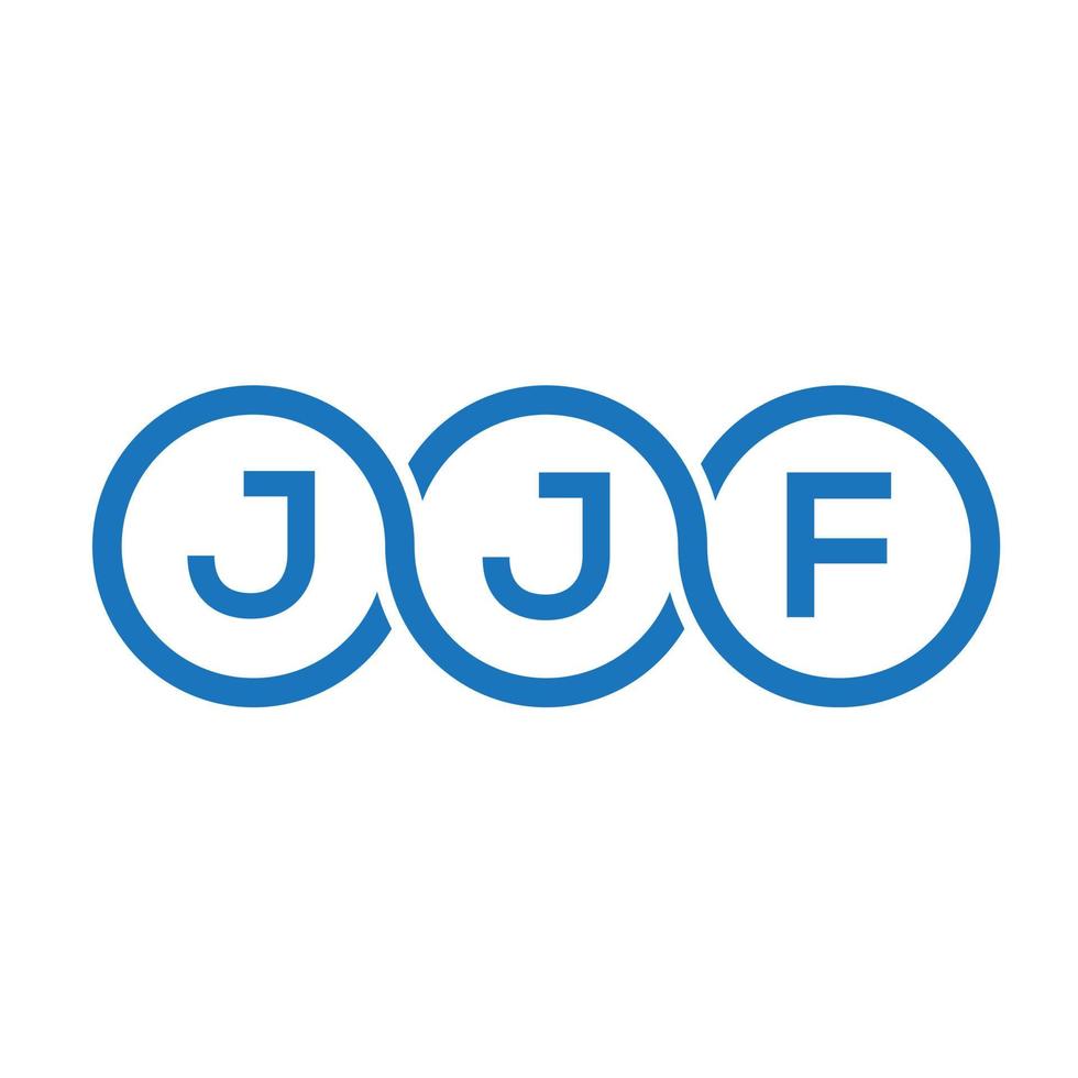 jjf brev logotyp design på vit bakgrund. jjf kreativa initialer bokstavslogotyp koncept. jjf bokstavsdesign. vektor