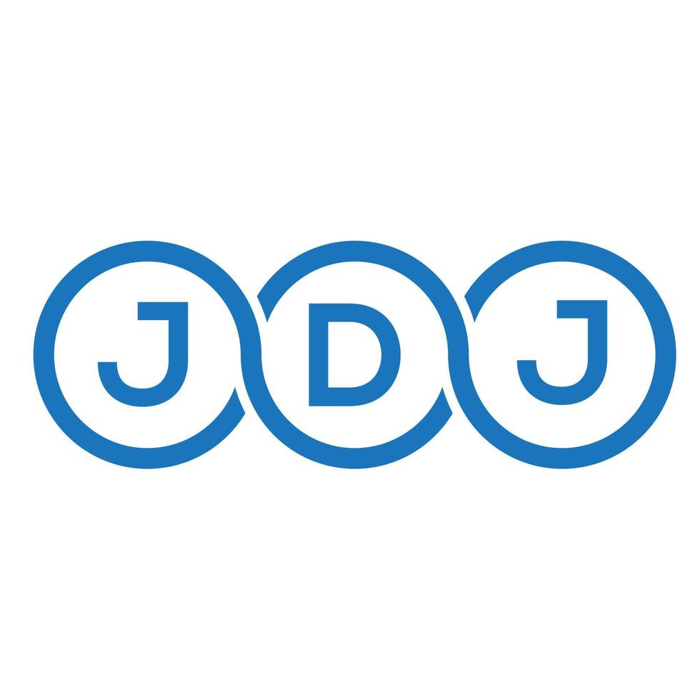 Jdj-Brief-Logo-Design auf weißem Hintergrund. jdj kreative Initialen schreiben Logo-Konzept. jdj Briefgestaltung. vektor