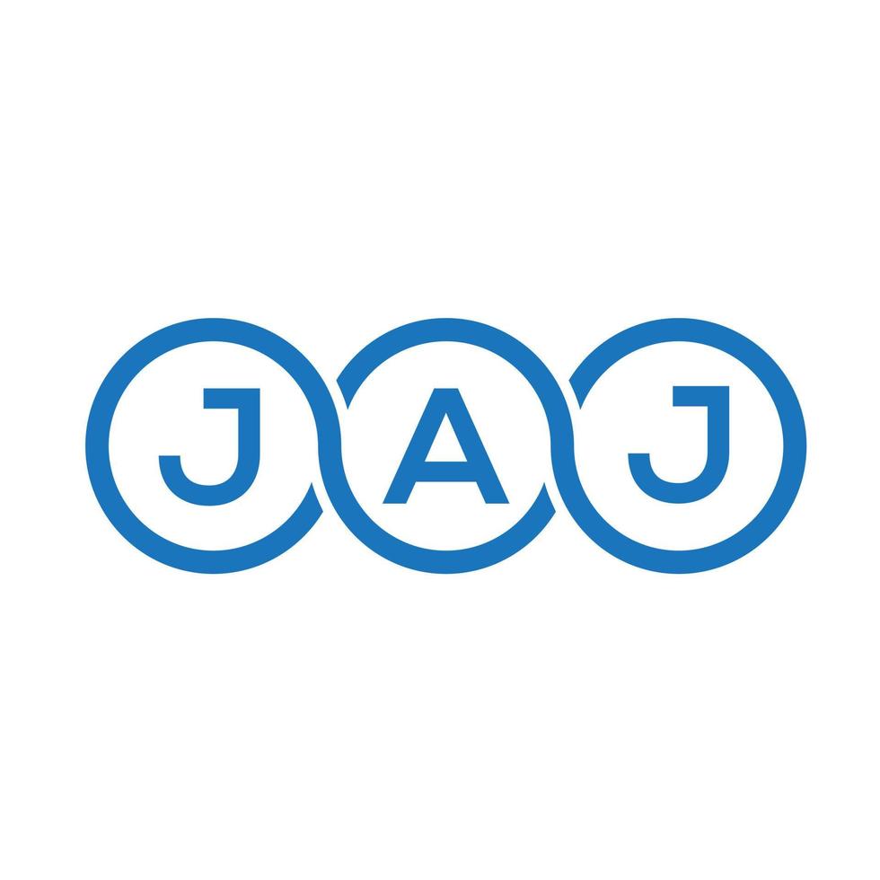 jaj brev logotyp design på vit bakgrund. jaj kreativa initialer brev logotyp koncept. jaj bokstavsdesign. vektor