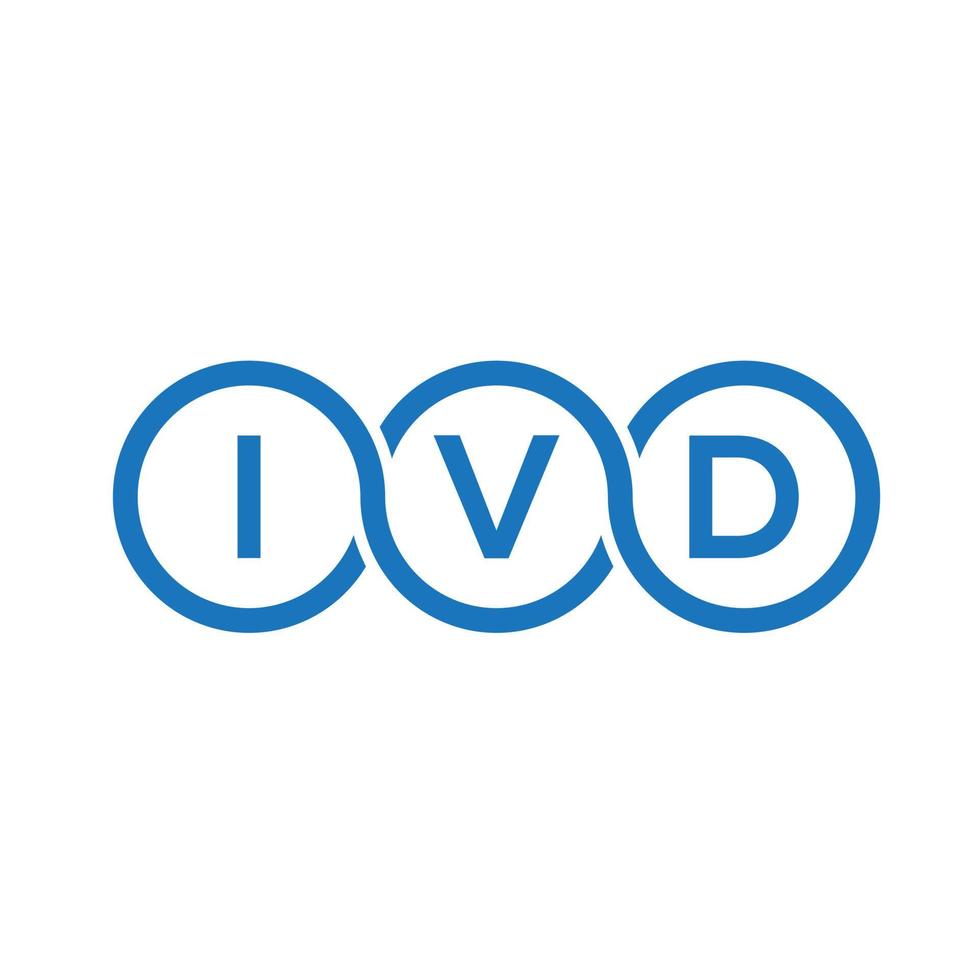 ivd-Buchstaben-Logo-Design auf weißem Hintergrund. ivd kreatives Initialen-Buchstaben-Logo-Konzept. Ivd Briefgestaltung. vektor