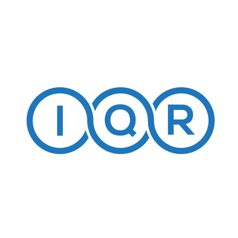 iqr-Brief-Logo-Design auf weißem Hintergrund. iqr kreative Initialen schreiben Logo-Konzept. iqr Briefgestaltung. vektor