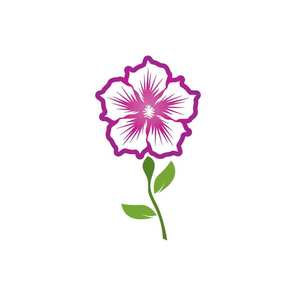 blomma skönhet spa logotyp vektorillustration vektor