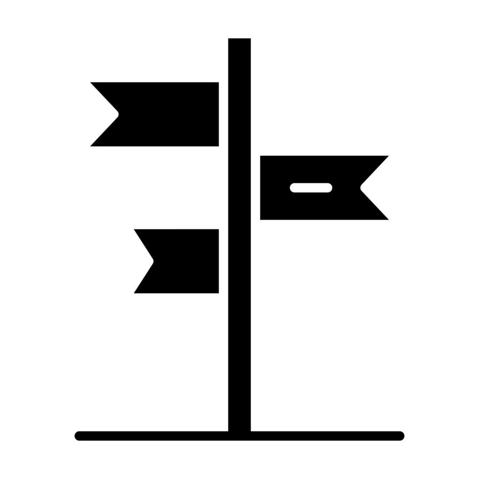Glyphen-Symbol für Beschilderung vektor