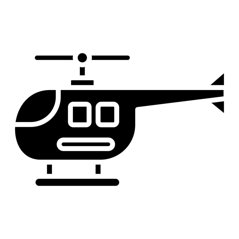 Helikopter-Glyphe-Symbol vektor