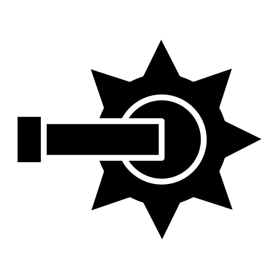 Sporn-Glyphe-Symbol vektor