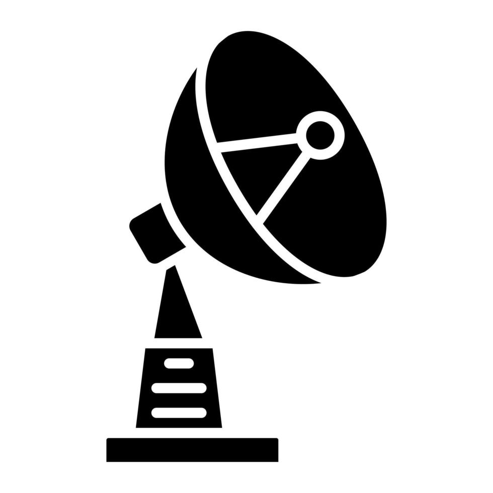 Satelliten-Glyphen-Symbol vektor