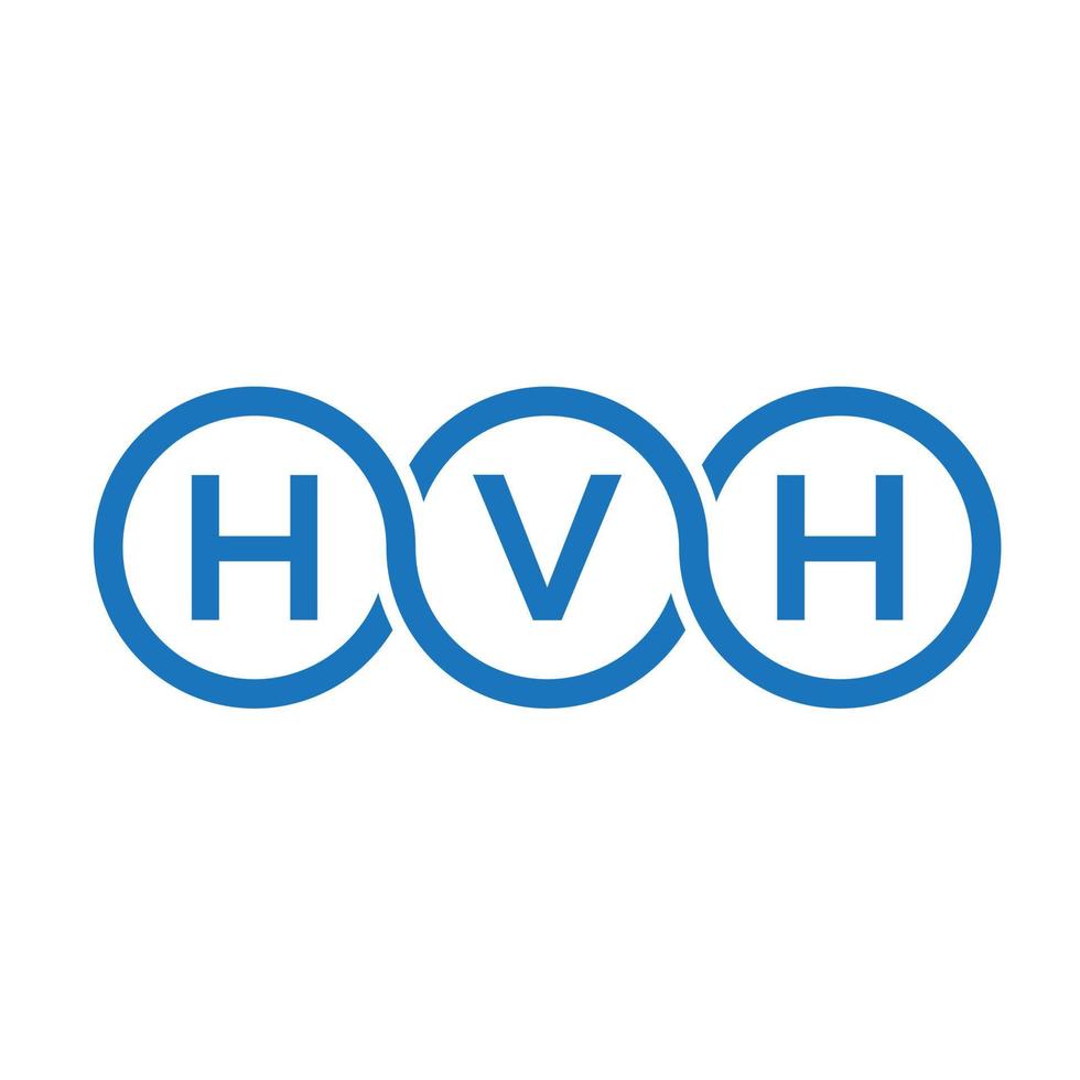 hvh-Buchstaben-Logo-Design auf weißem Hintergrund. hvh kreatives Initialen-Brief-Logo-Konzept. hvh Briefgestaltung. vektor