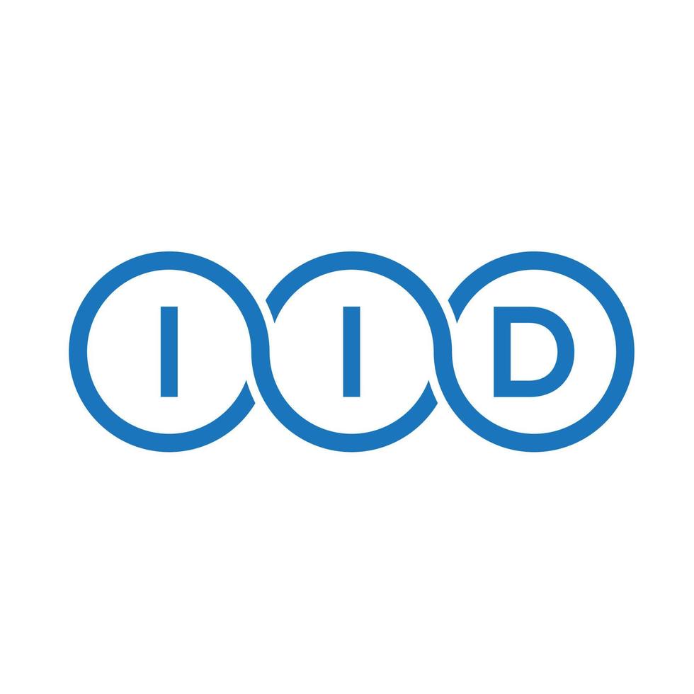 iid brev logotyp design på vit bakgrund. iid kreativa initialer bokstavslogotyp koncept. iid bokstavsdesign. vektor