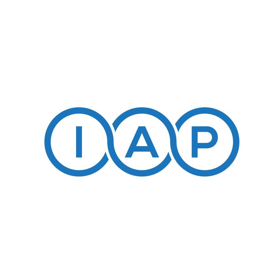 IAP-Brief-Logo-Design auf weißem Hintergrund. iap kreatives Initialen-Buchstaben-Logo-Konzept. iap Briefgestaltung. vektor