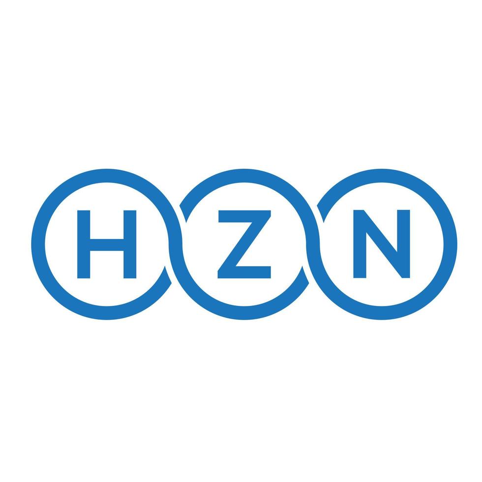 hzn brev logotyp design på vit bakgrund. hzn kreativa initialer bokstavslogotyp koncept. hzn bokstavsdesign. vektor