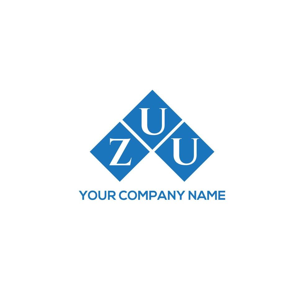 zuu-Buchstaben-Logo-Design auf weißem Hintergrund. zuu kreatives Initialen-Buchstaben-Logo-Konzept. zuu Briefgestaltung. vektor
