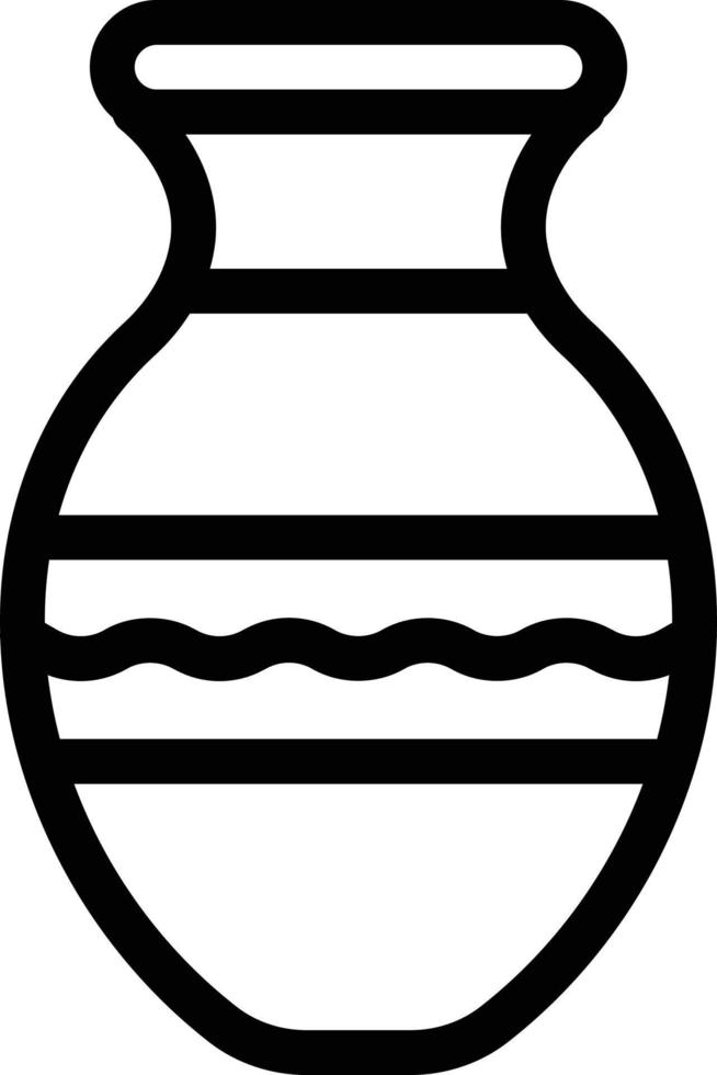 Vase-Vektor-Illustration auf einem Hintergrund. Premium-Qualitätssymbole. Vektorsymbole für Konzept und Grafikdesign. vektor