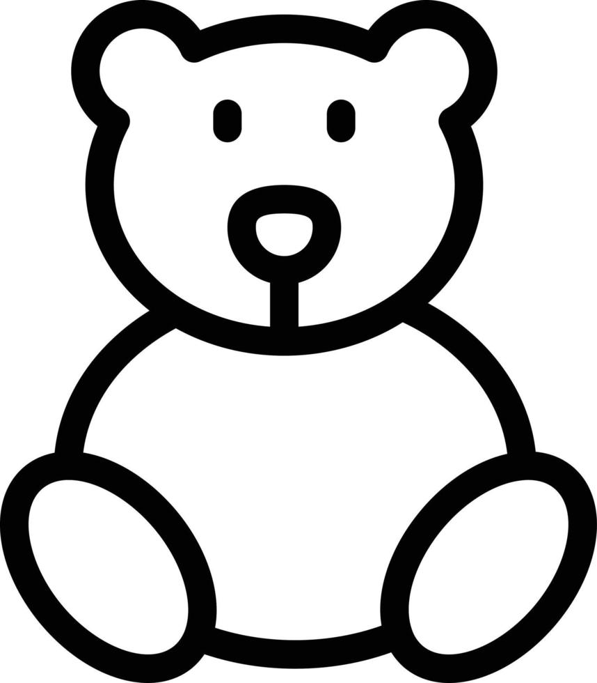 Teddy-Vektor-Illustration auf einem Hintergrund. Premium-Qualitätssymbole. Vektorsymbole für Konzept und Grafikdesign. vektor