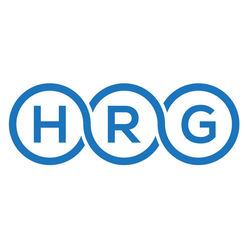 hrg-Brief-Logo-Design auf weißem Hintergrund. hrg kreative Initialen schreiben Logo-Konzept. hrg Briefgestaltung. vektor