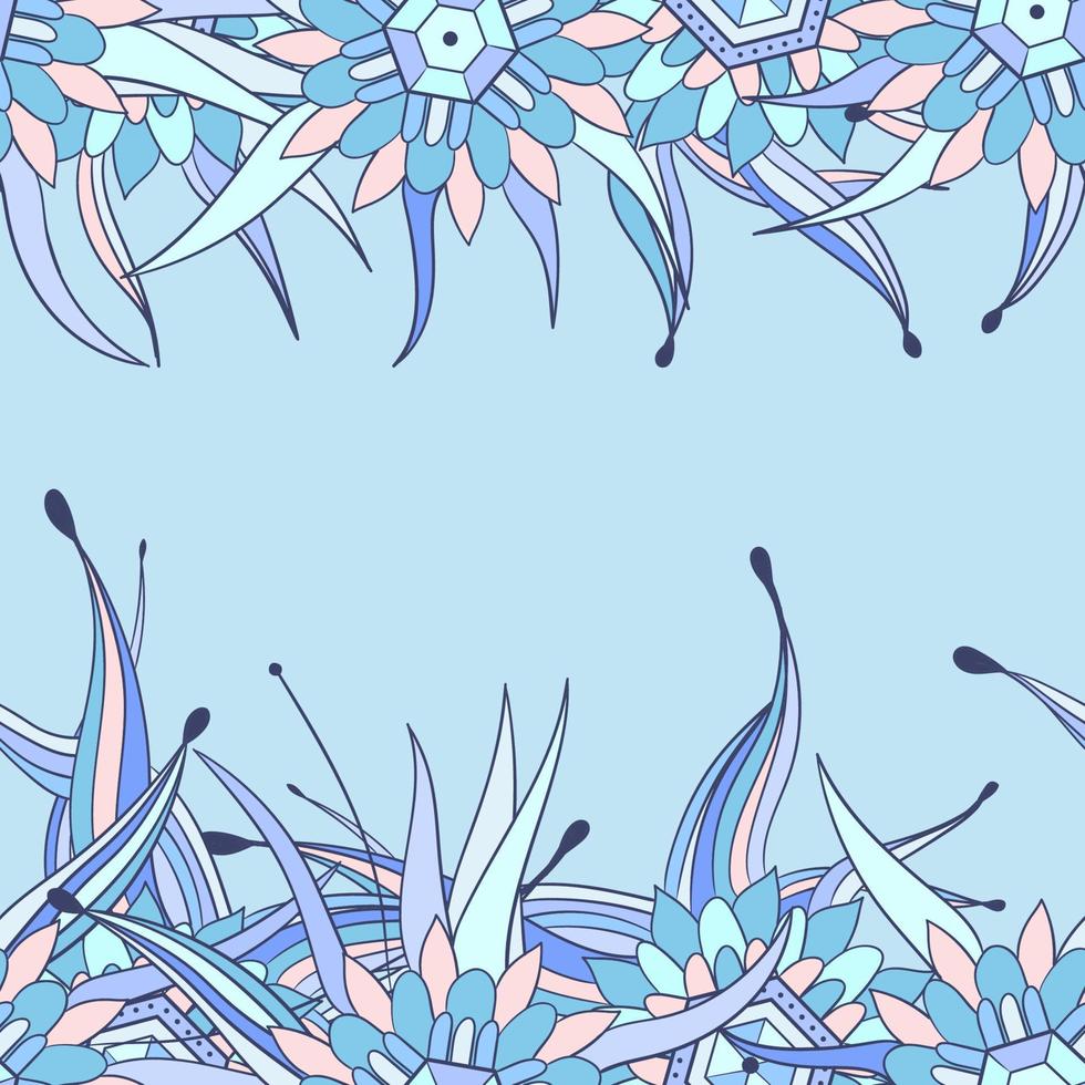 Nahtloses Muster aus Blättern, Blumen und Beeren. Blumenhintergrund vektor