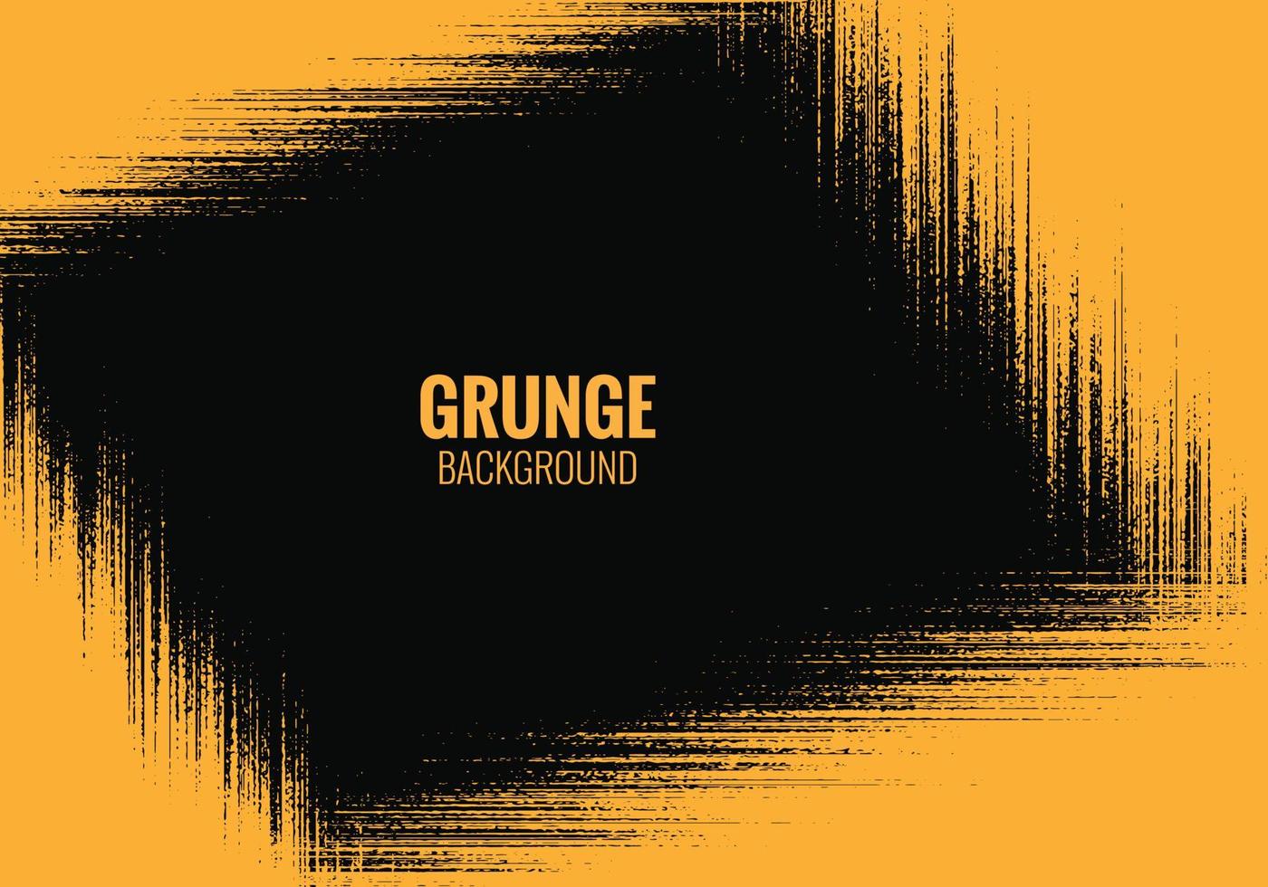 orange och svart abstrakt smutsig grunge borste design vektor